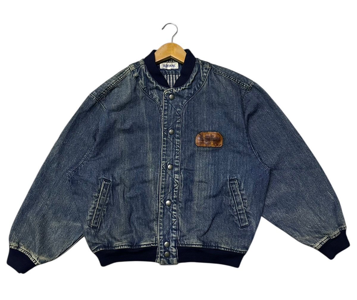 Japanese Brand Blue way denim bomber jacket Size US M / EU 48-50 / 2 - 1 Thumbnail