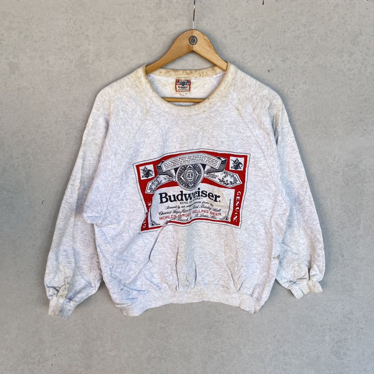 Other Vintage Budweiser Big Printed Crewneck Sweatshirt Size L Size US L / EU 52-54 / 3 - 1 Thumbnail
