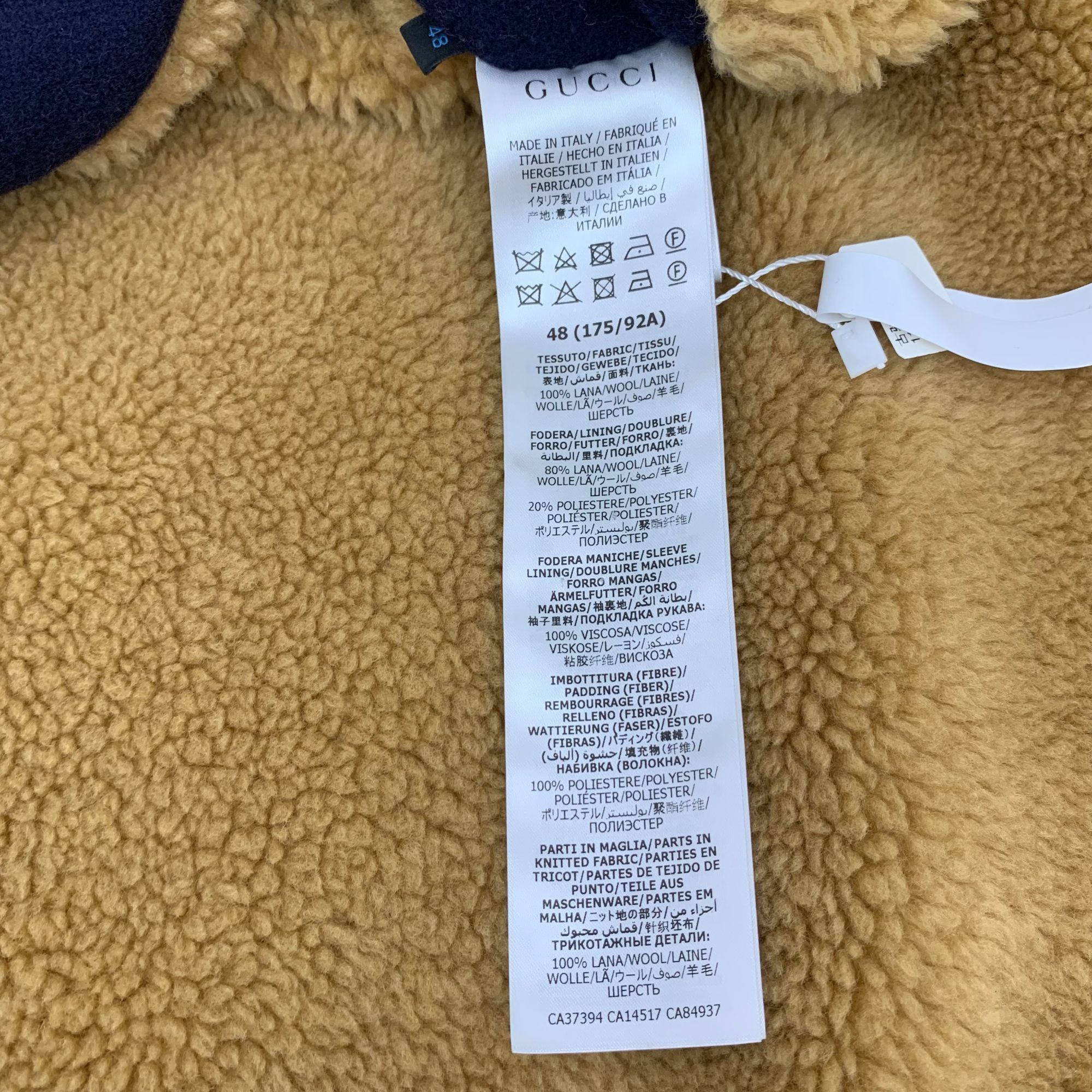 Gucci Disney X Gucci Deep Blue Wool Striped Single-Breasted Volley Size XL / US 12-14 / IT 48-50 - 3 Thumbnail