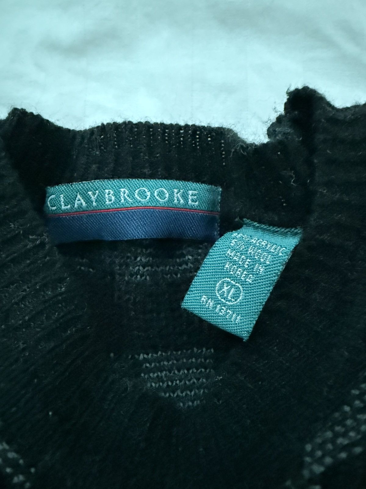 Vintage USED XL CLAYBROOKE FUZZY SWEATSHIRT Size US XL / EU 56 / 4 - 4 Thumbnail
