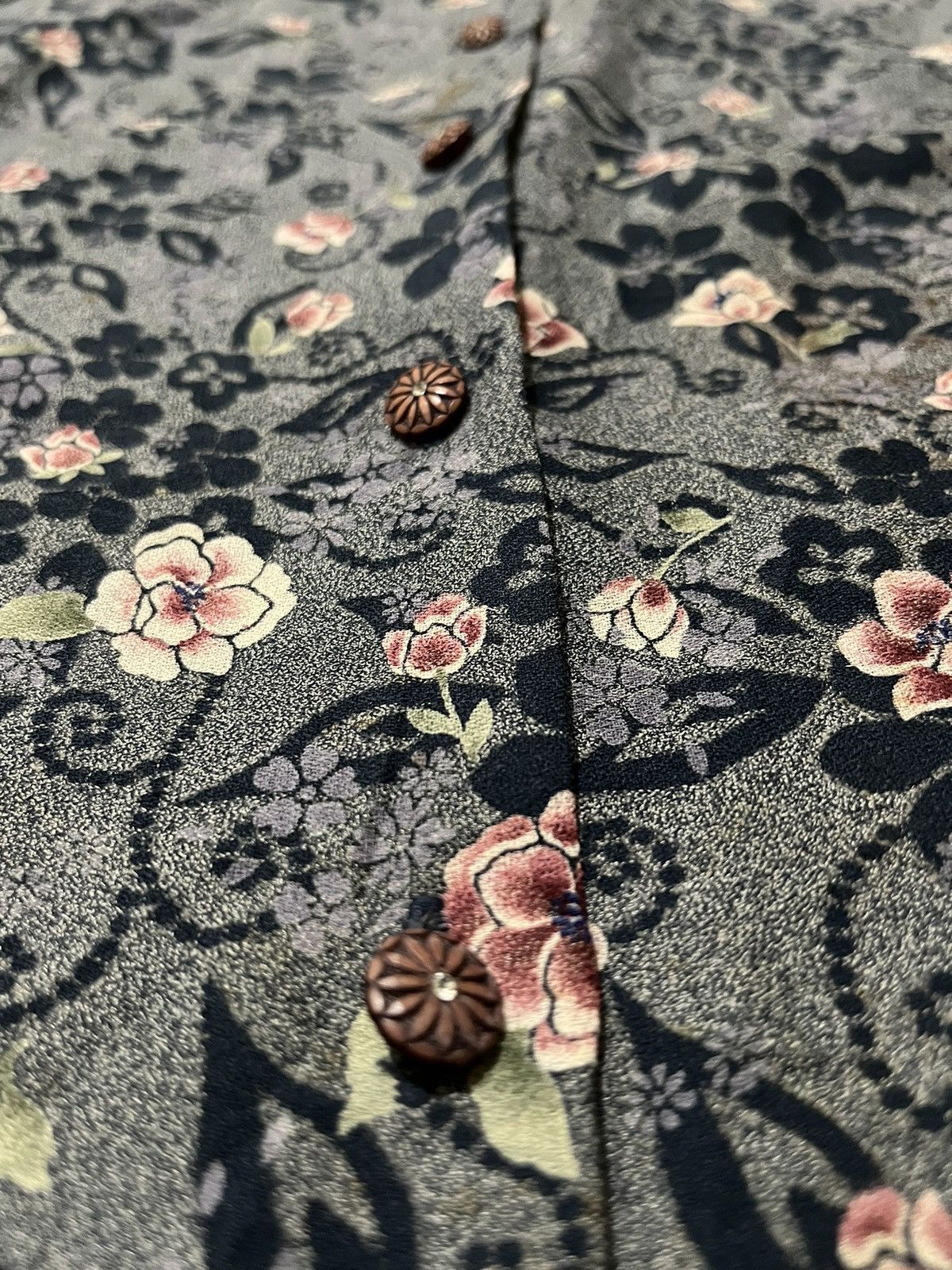 Beauty Beast Finale Flower FullPrint Button Up Shirt Size L / US 10 / IT 46 - 2 Thumbnail