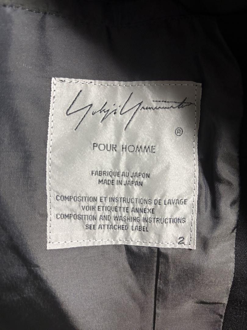 Yohji Yamamoto Yohji Yamamoto POUR HOMME 20aw black tailored jacket Size US M / EU 48-50 / 2 - 3 Thumbnail