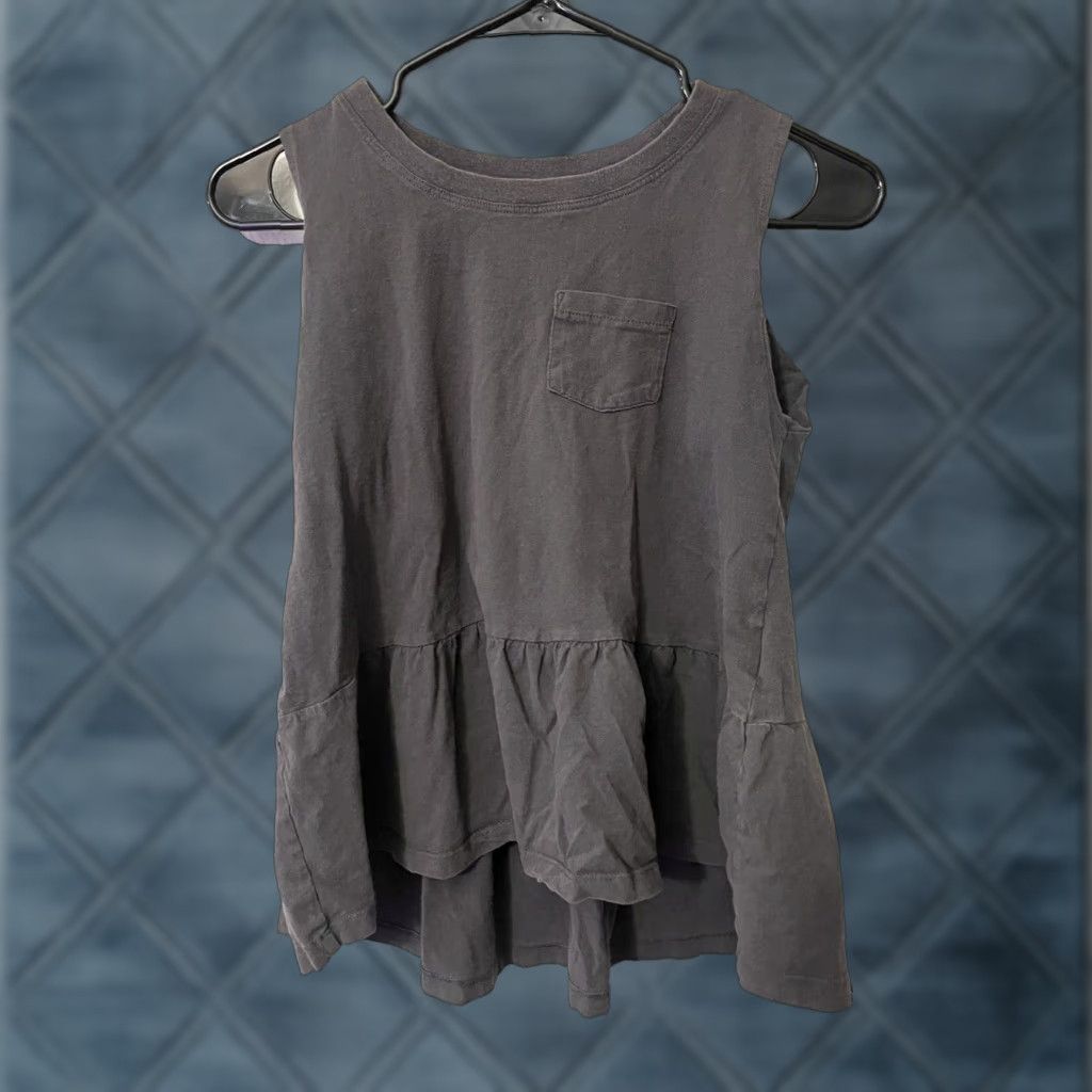 Hudson HUDSON Blouse Shirt Women Sleeveless Cotton Gray XL Crewneck 100% Cotton Vintage-Style Tops Size XL / US 12-14 / IT 48-50 - 1 Thumbnail