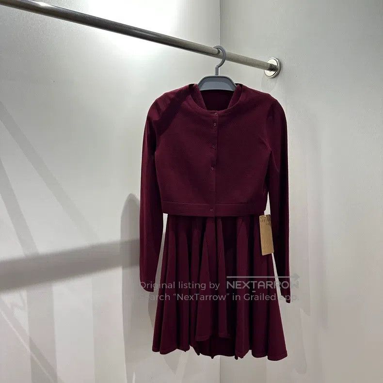 Alaia Alaia Wool Knit Dress Set Size XS / US 0-2 / IT 36-38 - 1 Thumbnail