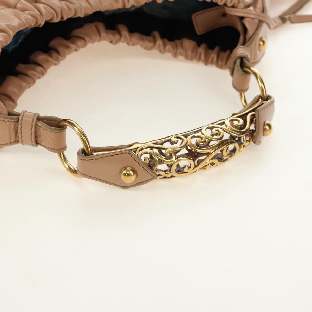 Saint Laurent Paris SAINT LAURENT Mombasa Shoulder Bag Leather Pink Gold Auth Size ONE SIZE - 8 Thumbnail