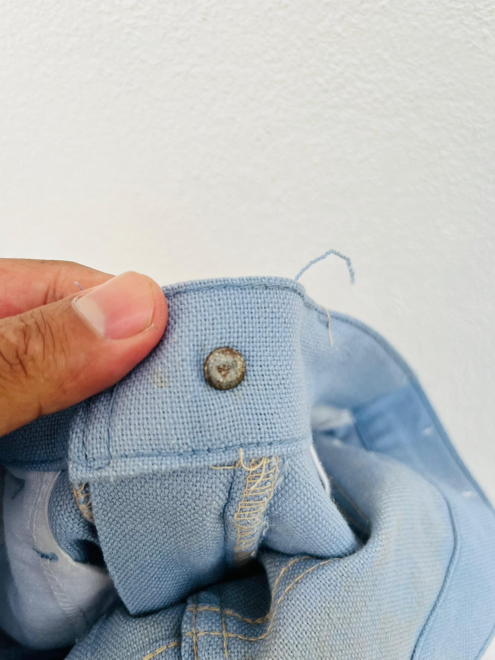 Levi's Vintage Clothing × Vintage Vintage 80s Levis Sta Press Boot Cut Sky Blue Pant Size US 30 / EU 46 - 8 Thumbnail