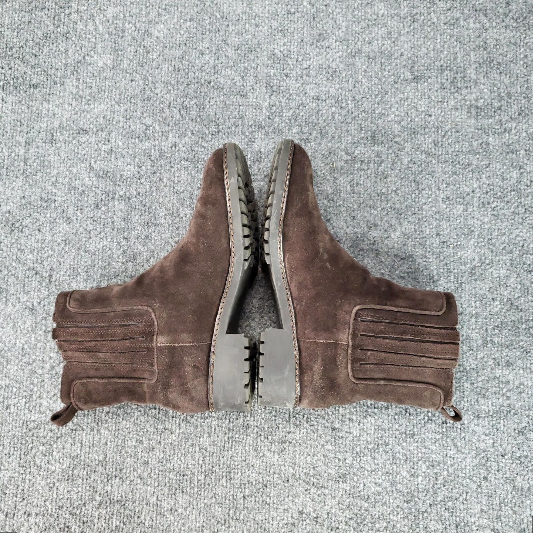 Vintage Via Spiga Boots Women Size 6 Brown Suede Chelsea Ankle Lug Sole Booties Size US 6 / IT 36 - 7 Thumbnail