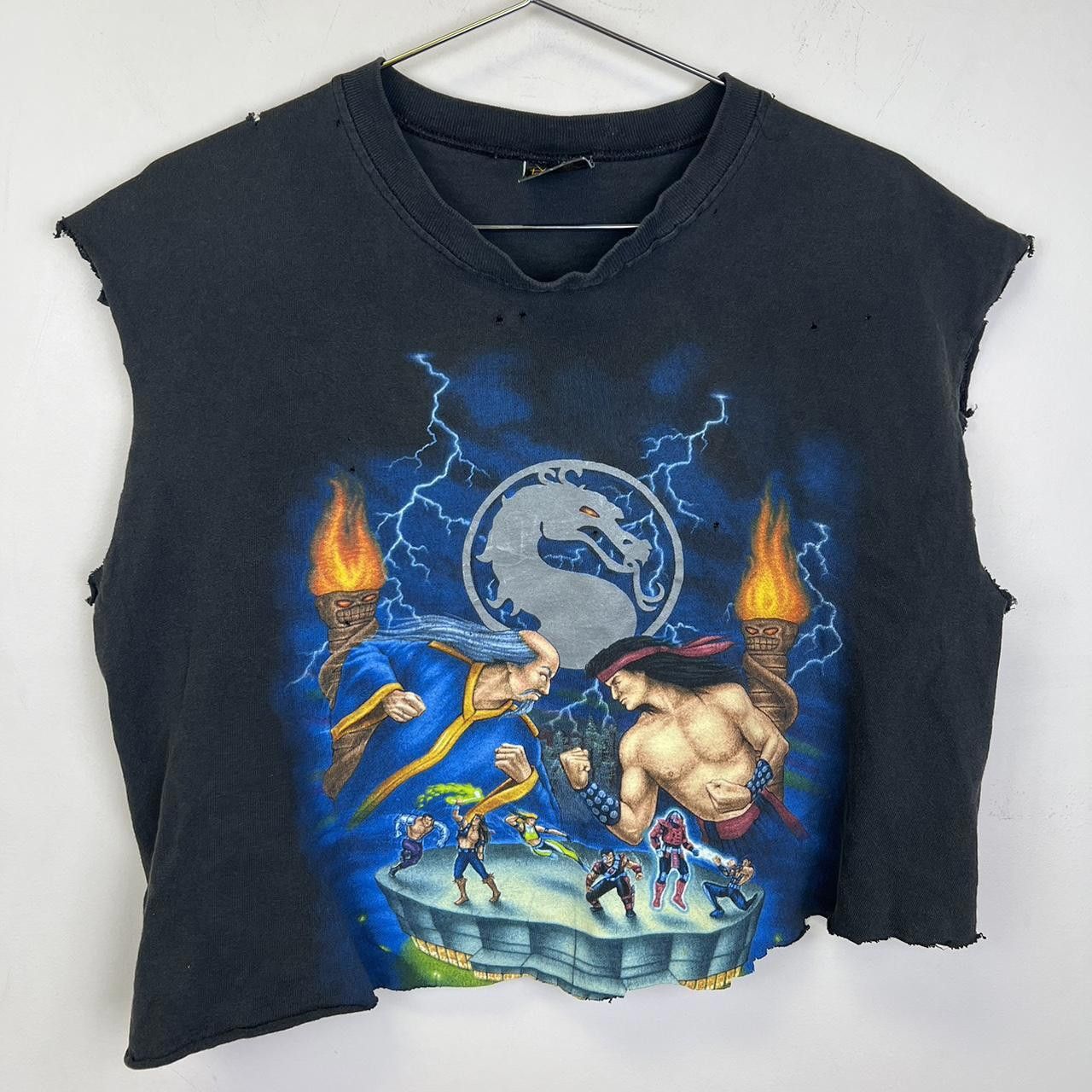 Vintage 1992 Vintage Mortal Kombat Live Tour Graphic Crop Top Size US L / EU 52-54 / 3 - 2 Thumbnail