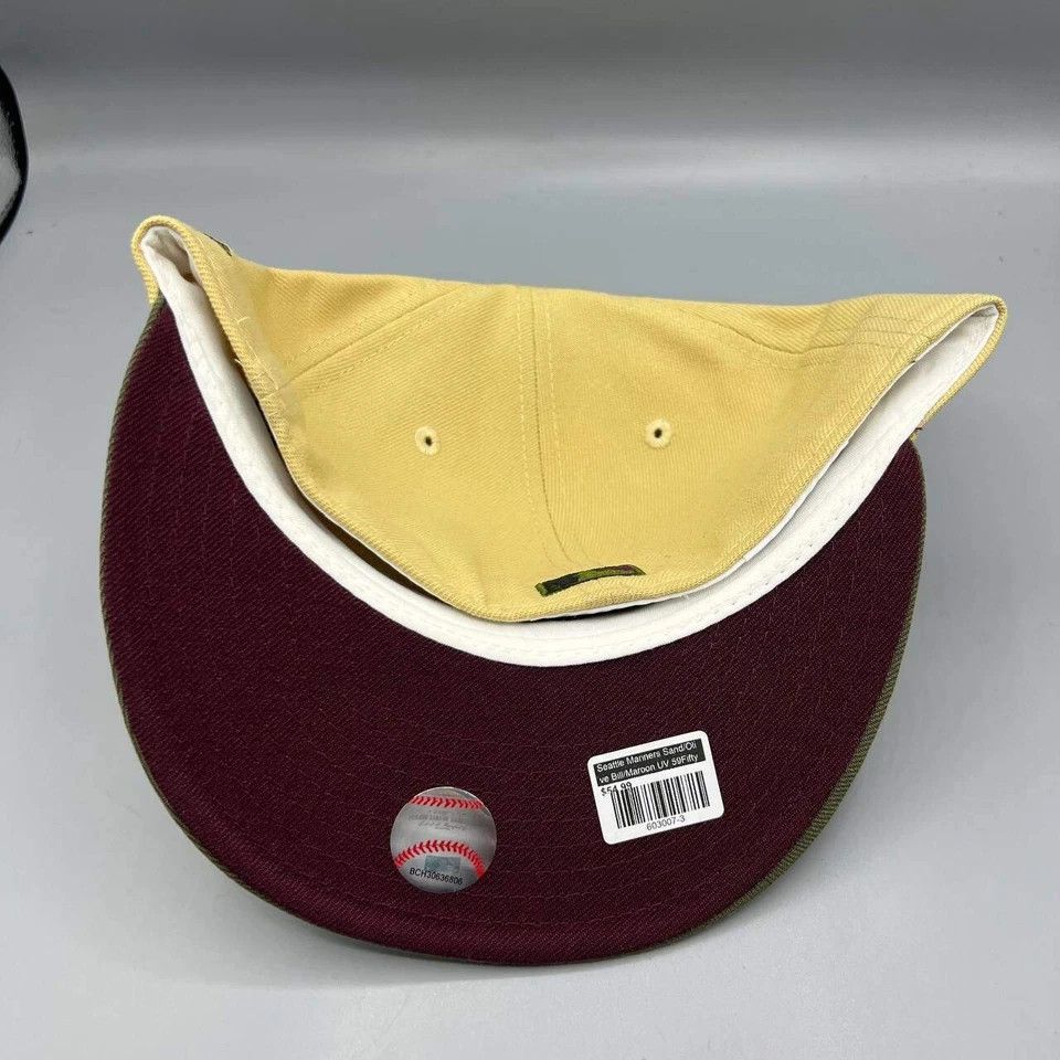 New Era Seattle Mariners Hat Men 7 1/4 59Fifty New Era Snap Back Cap Size ONE SIZE - 5 Thumbnail