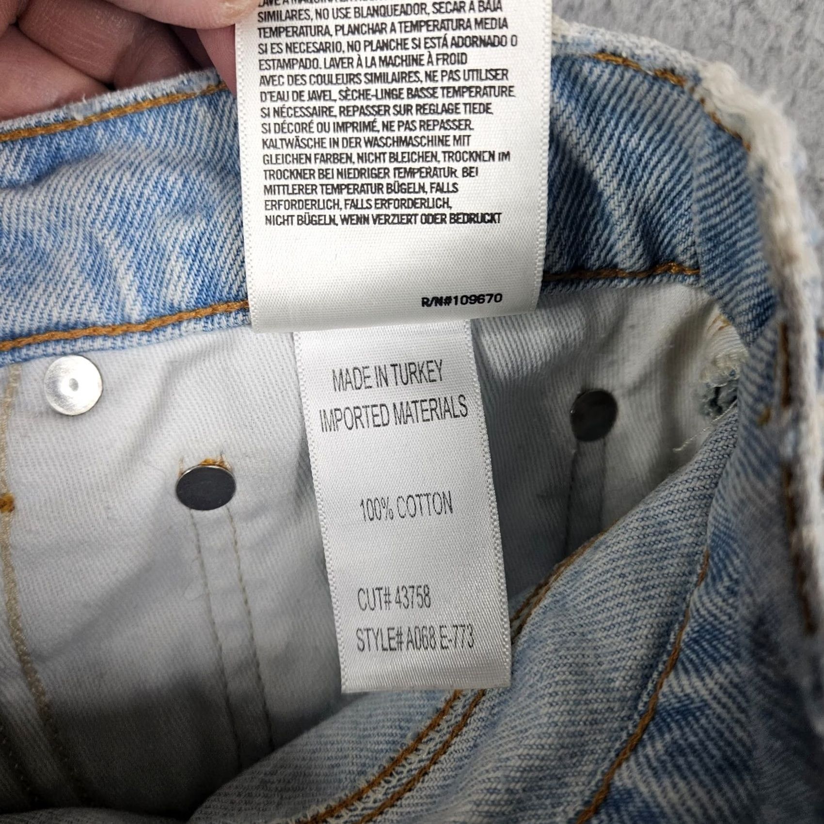 Agolde AGOLDE Blue Denim Skirt Mini Women’s Size 26 Size 26" / US 2 / IT 38 - 6 Thumbnail