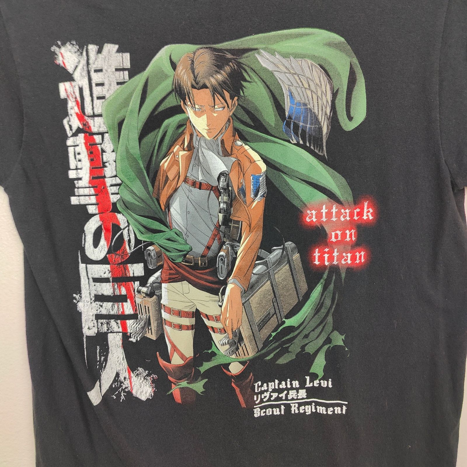 Other Attack on Titan Captain Levi T-Shirt Size Small Black Size US S / EU 44-46 / 1 - 2 Thumbnail