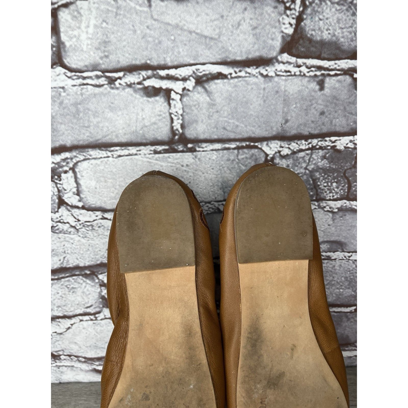 Sam Edelman Sam Edelman Felicia Brown Leather Bow Classic Ballet Flats W Size US 7.5 / IT 37.5 - 24 Thumbnail