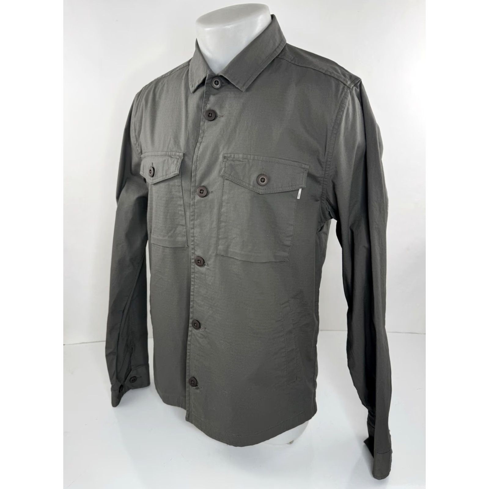 Vuori VUORI - Lightweight Mens L Rip Stop Jacket - Oregano, Cotton Blend, Regular, - Jacket Size US L / EU 52-54 / 3 - 2 Thumbnail