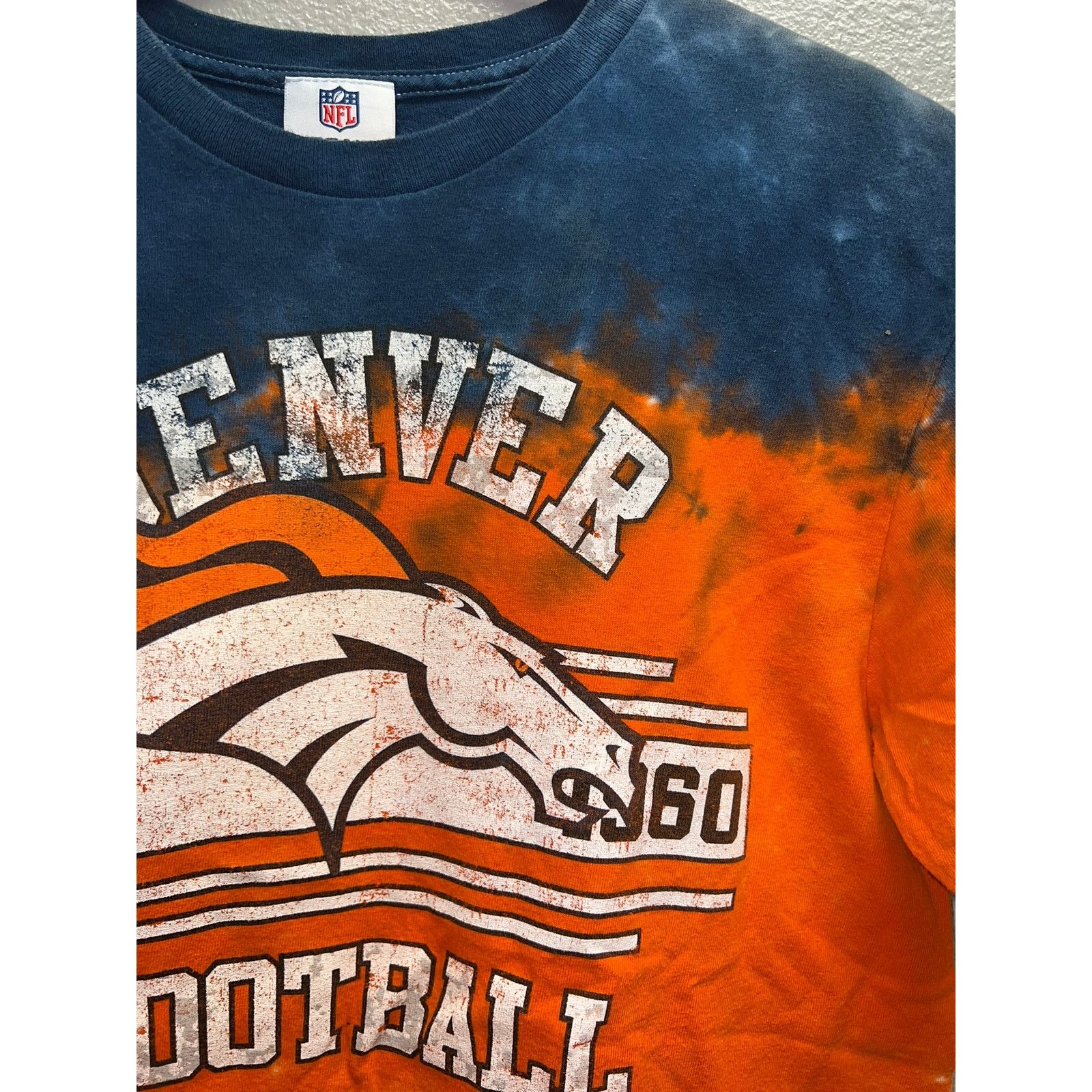 NFL NFL Denver Broncos Shirt Tie Dye Blue Orange Football Tee M Size US M / EU 48-50 / 2 - 3 Thumbnail