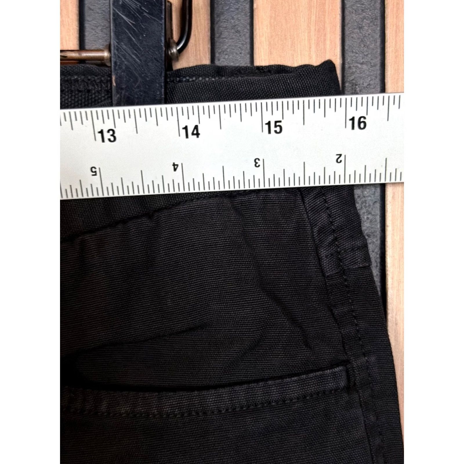 Buck Mason Buck Mason Pants Mens Black Straight 31 x 32 Canvas Duck 5 Pocket Size US 31 - 3 Thumbnail