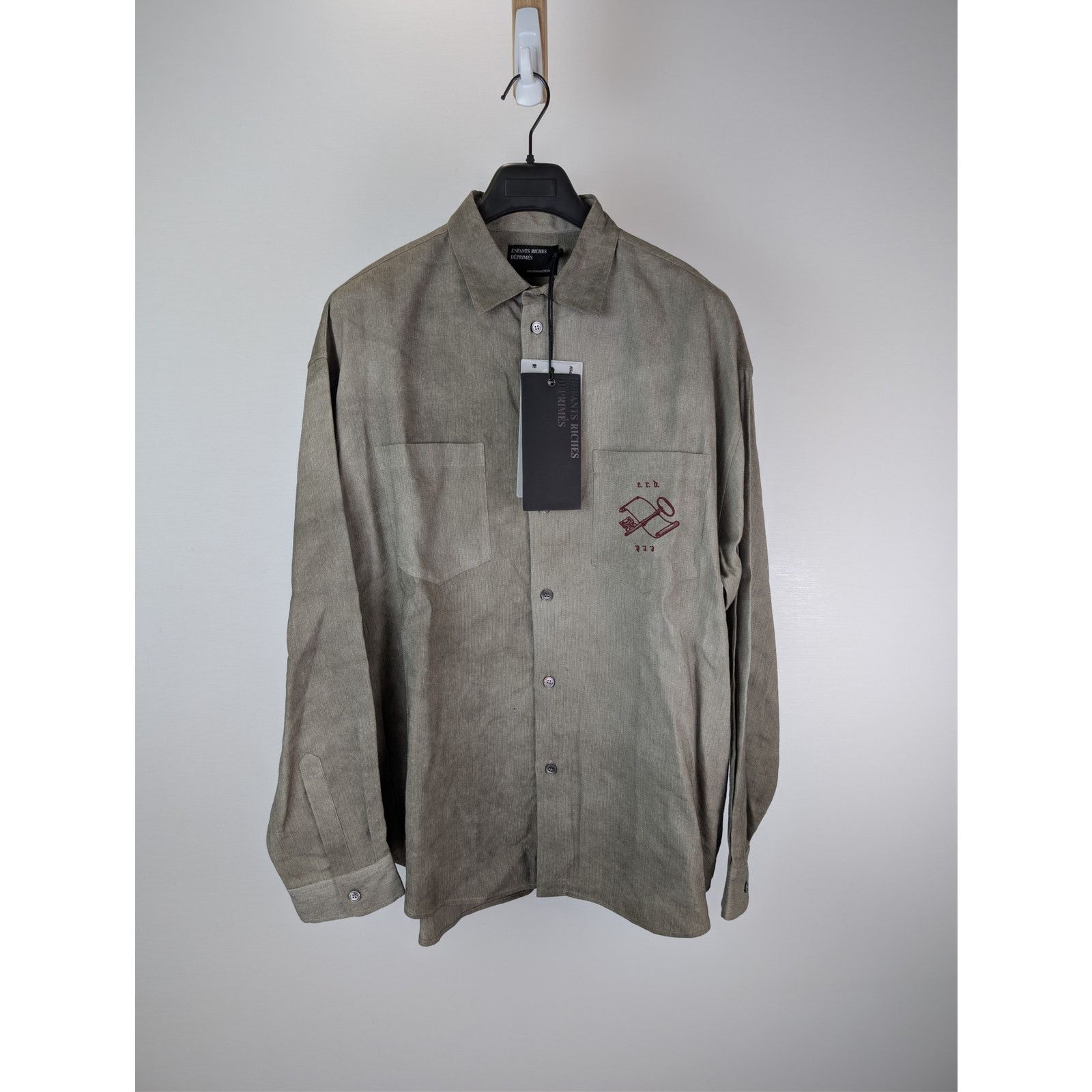 Enfants Riches Deprimes o1rshd1 Artist Button Down Shirt in Neutrals Size US XL / EU 56 / 4 - 1 Thumbnail