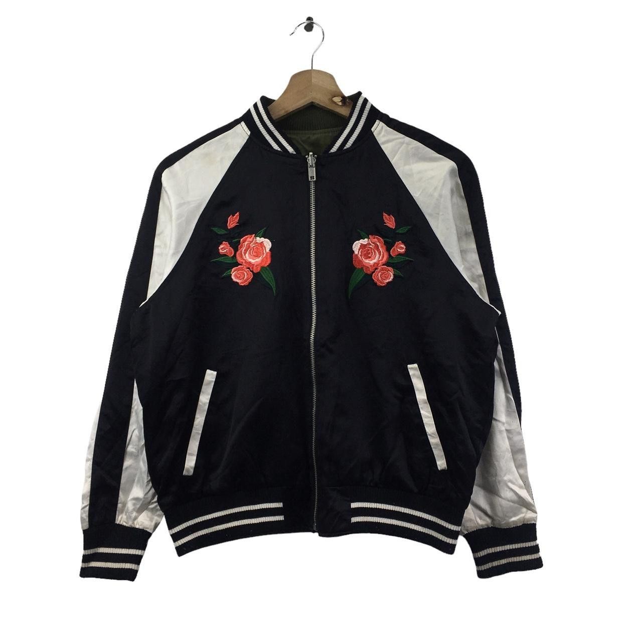 Vintage Vtg BED Of ROSES JAPAN Sukajan Embroidery Jacket Floral Size M / US 6-8 / IT 42-44 - 1 Thumbnail