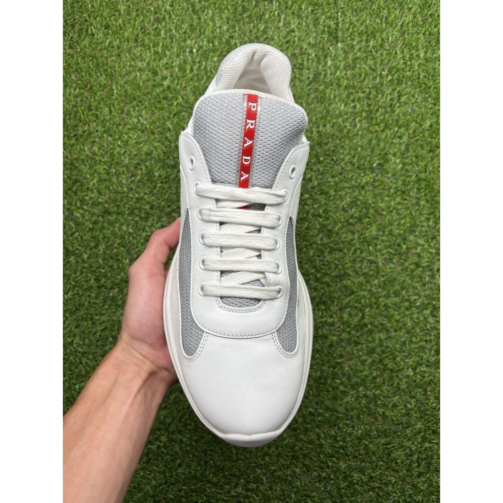 Prada Prada Americas Cup ' White Leather ' | GREAT CONDITION! Size US 11 / EU 44 - 5 Thumbnail