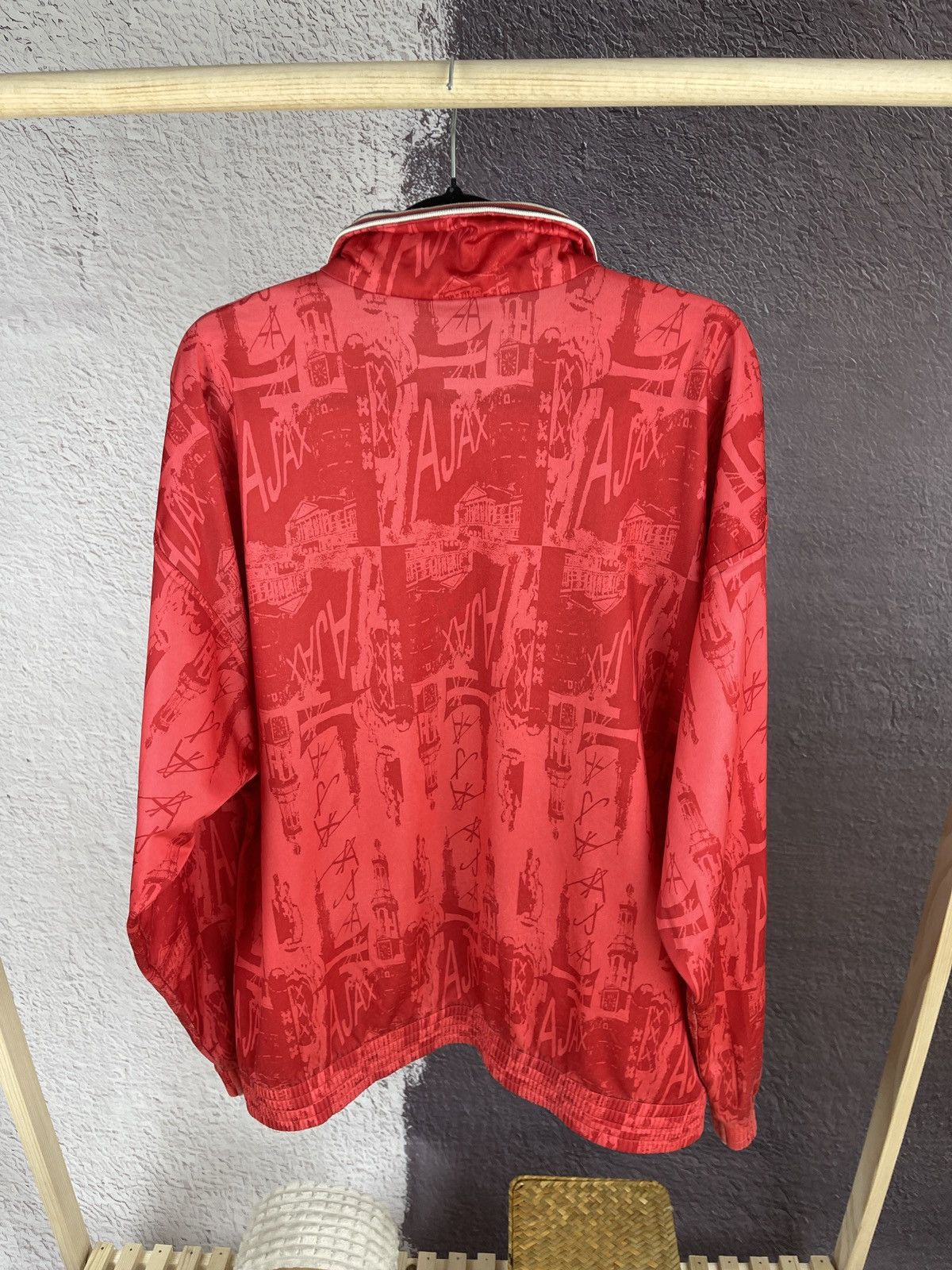Umbro Umbro FC Ajax vintage 90s allover print track top jacket Size US XL / EU 56 / 4 - 12 Thumbnail