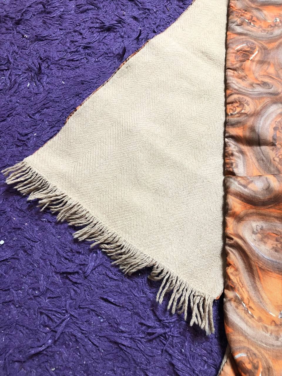 Vintage Vintage Retro Duggie Scarf Reversible Geometric Pattern Size ONE SIZE - 16 Thumbnail