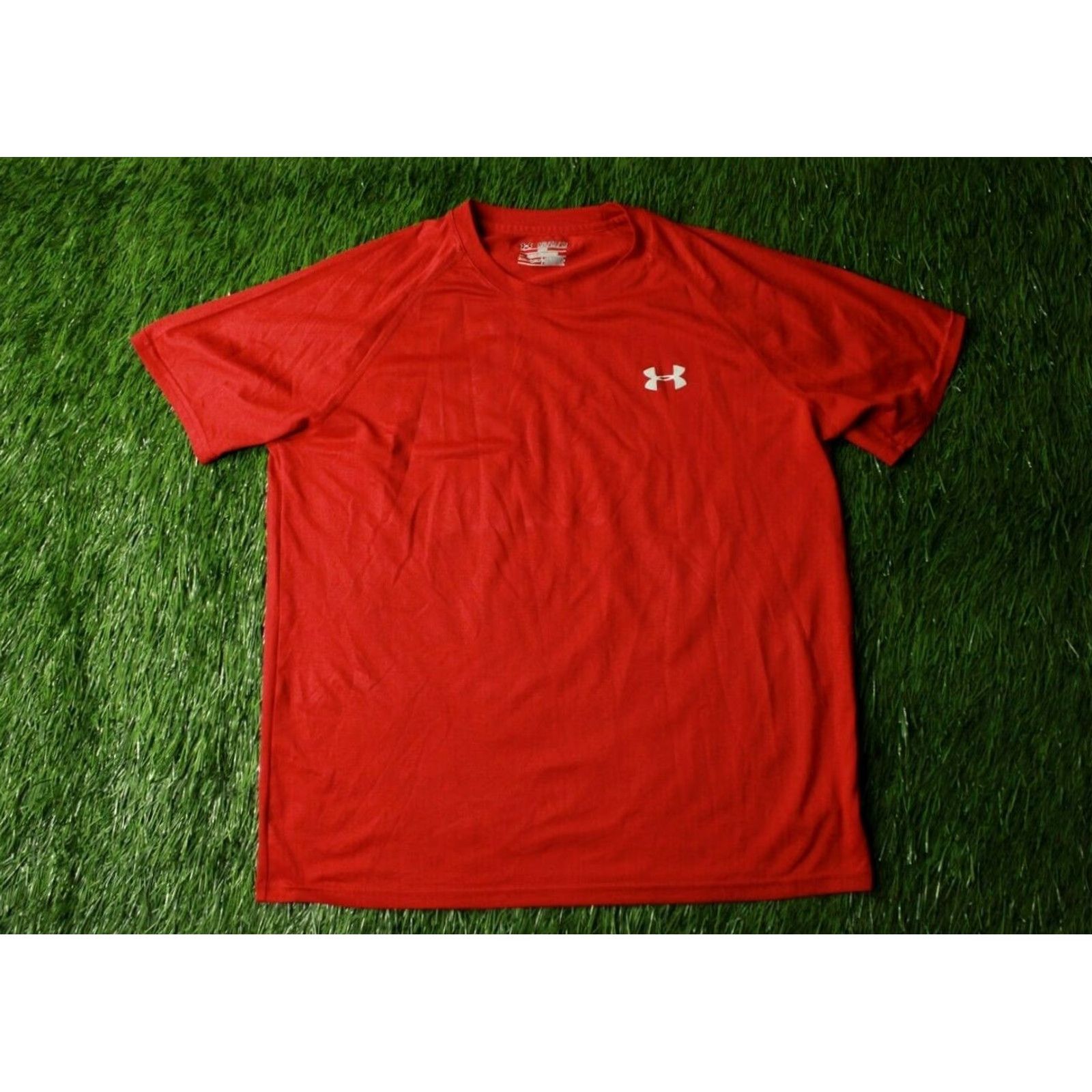 Under Armour Under Armour Mens Training Compression HeatGear Shirt Jersey M Red Jersey Shirt Mens Size US M / EU 48-50 / 2 - 2 Thumbnail