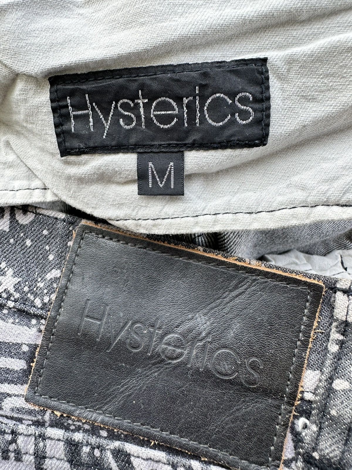Hysteric Glamour 2000’s HYSTERIC GLAMOUR “SEXPERT” All Over Printed Jeans Size US 32 / EU 48 - 9 Thumbnail