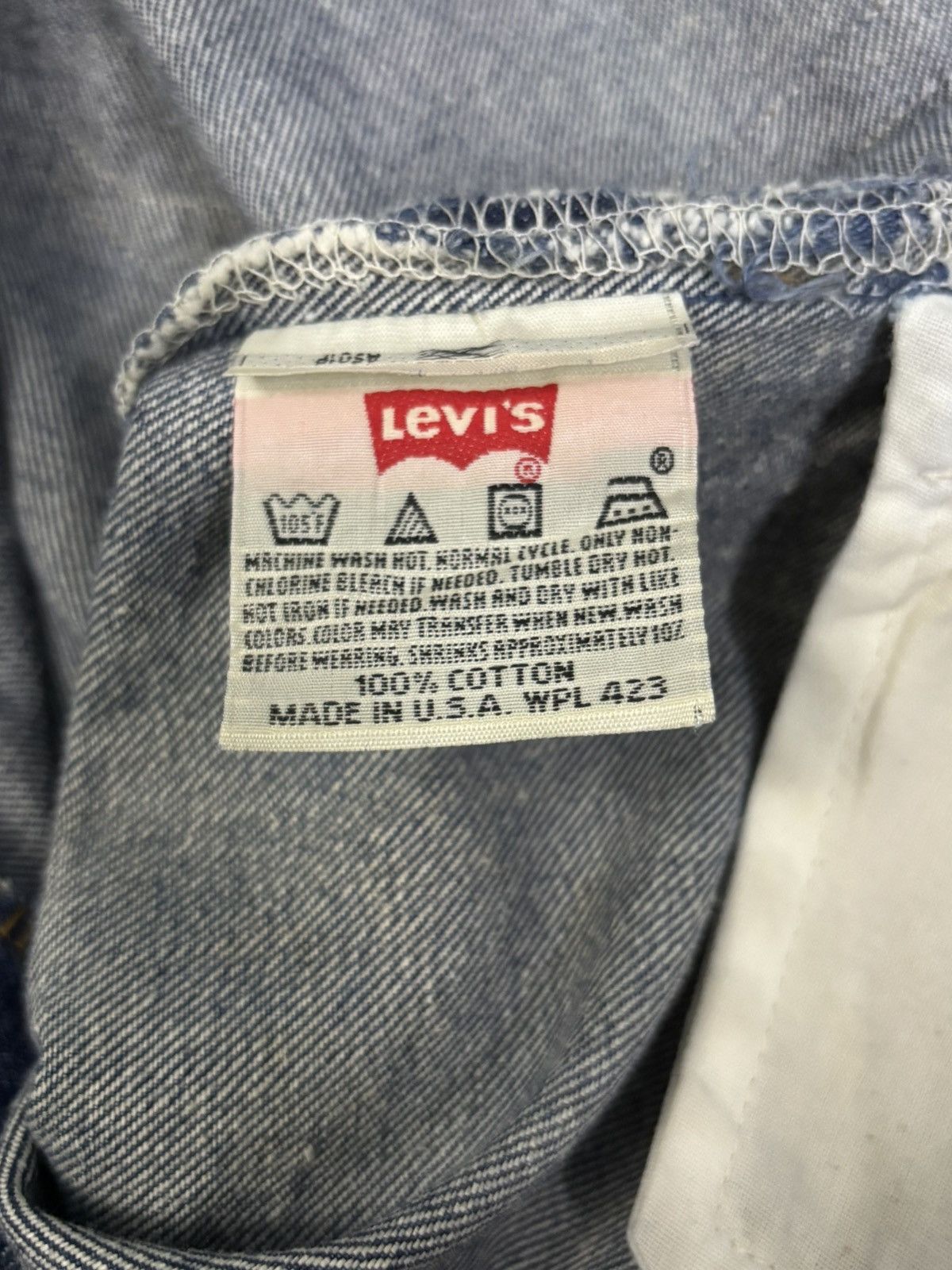 Levi's Vintage 90s Levis 501XX Button Fly Mud Wash Loose Fit Jeans Size US 37 - 20 Thumbnail