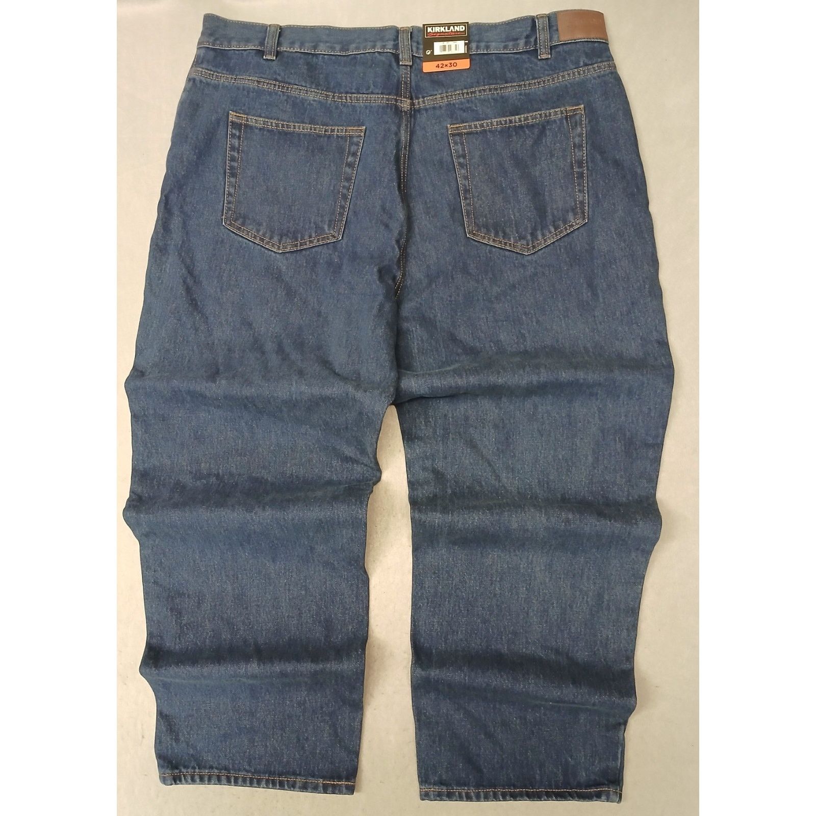 Kirkland Signature Kirkland (42x30) Men's Straight Leg Blue Denim Jeans Size US 42 / EU 58 - 13 Thumbnail