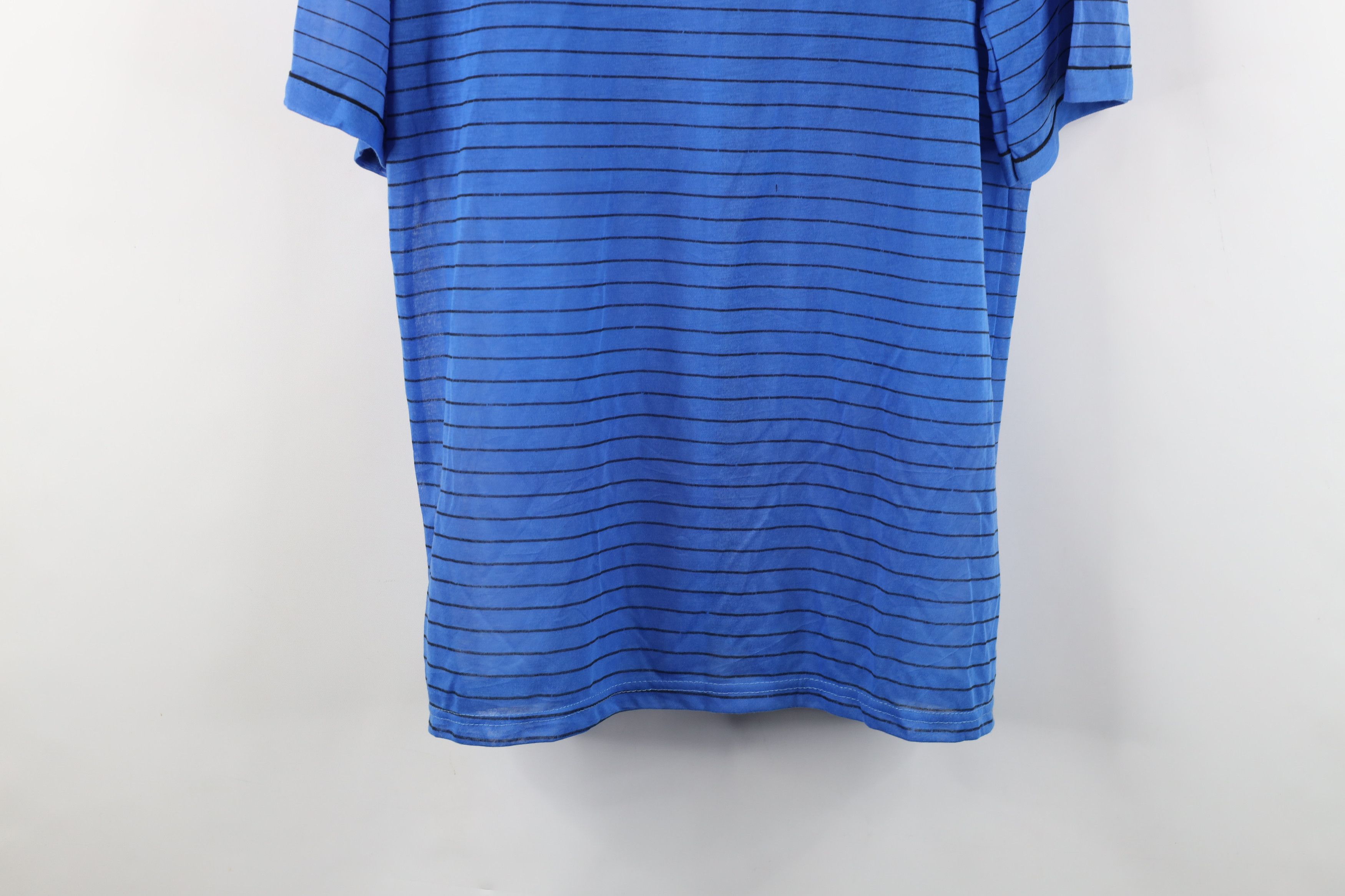 Vintage Vintage 90s Streetwear Paper Thin Striped Collared Golf Polo Size US L / EU 52-54 / 3 - 13 Thumbnail
