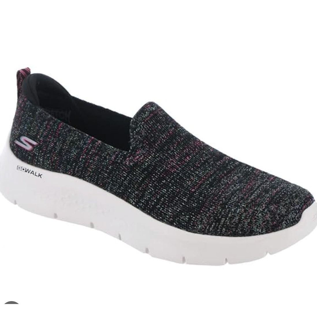SKECHERS Skechers GOwalk Slip-On Shoes Black Multicolor Knit 6.5 Size US 6.5 / IT 36.5 - 1 Thumbnail