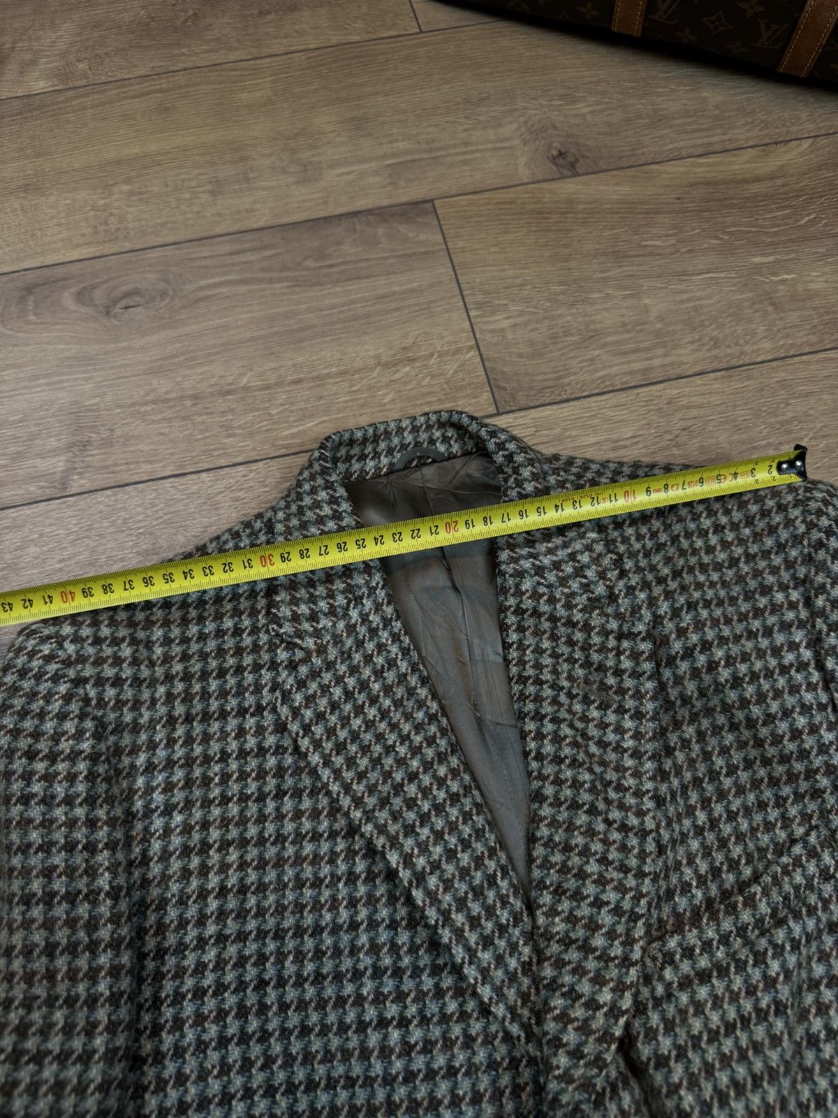 Harris Tweed Vintage wool blazer Harris Tweed original luxury item Size 46L - 6 Thumbnail