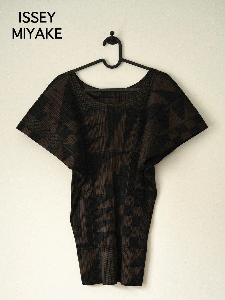 Issey Miyake issey miyake size:3 Brown and black coat Size XXS / US 00 / IT 34 - 4 Thumbnail