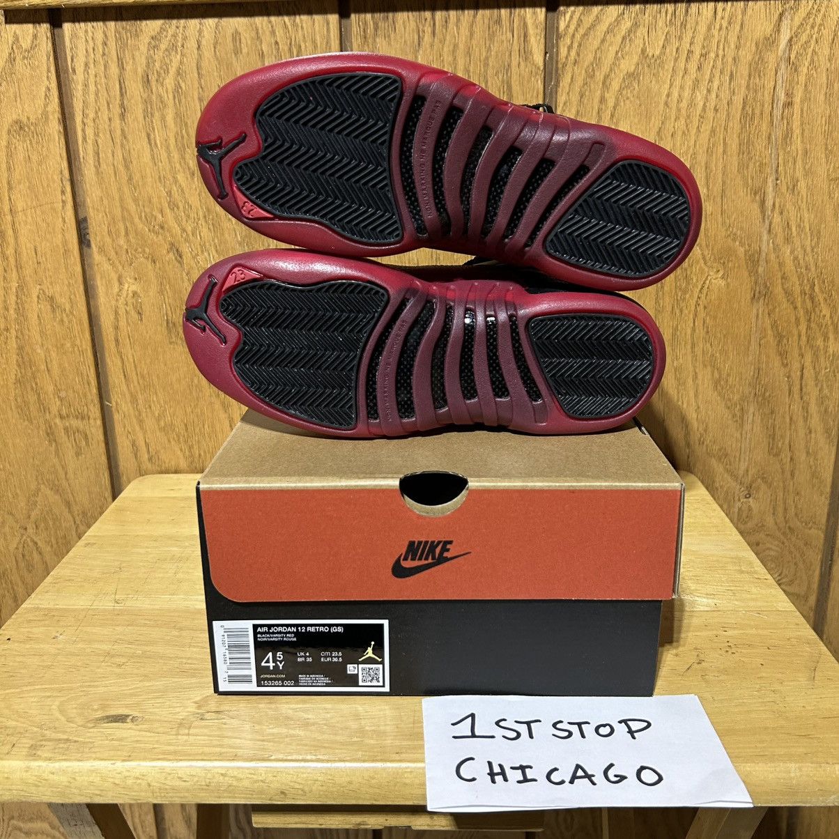 Jordan Brand Nike Air Jordan 12 Retro Flu Game 2025 GS 153265-002 4.5Y Size US 6 / IT 36 - 7 Thumbnail