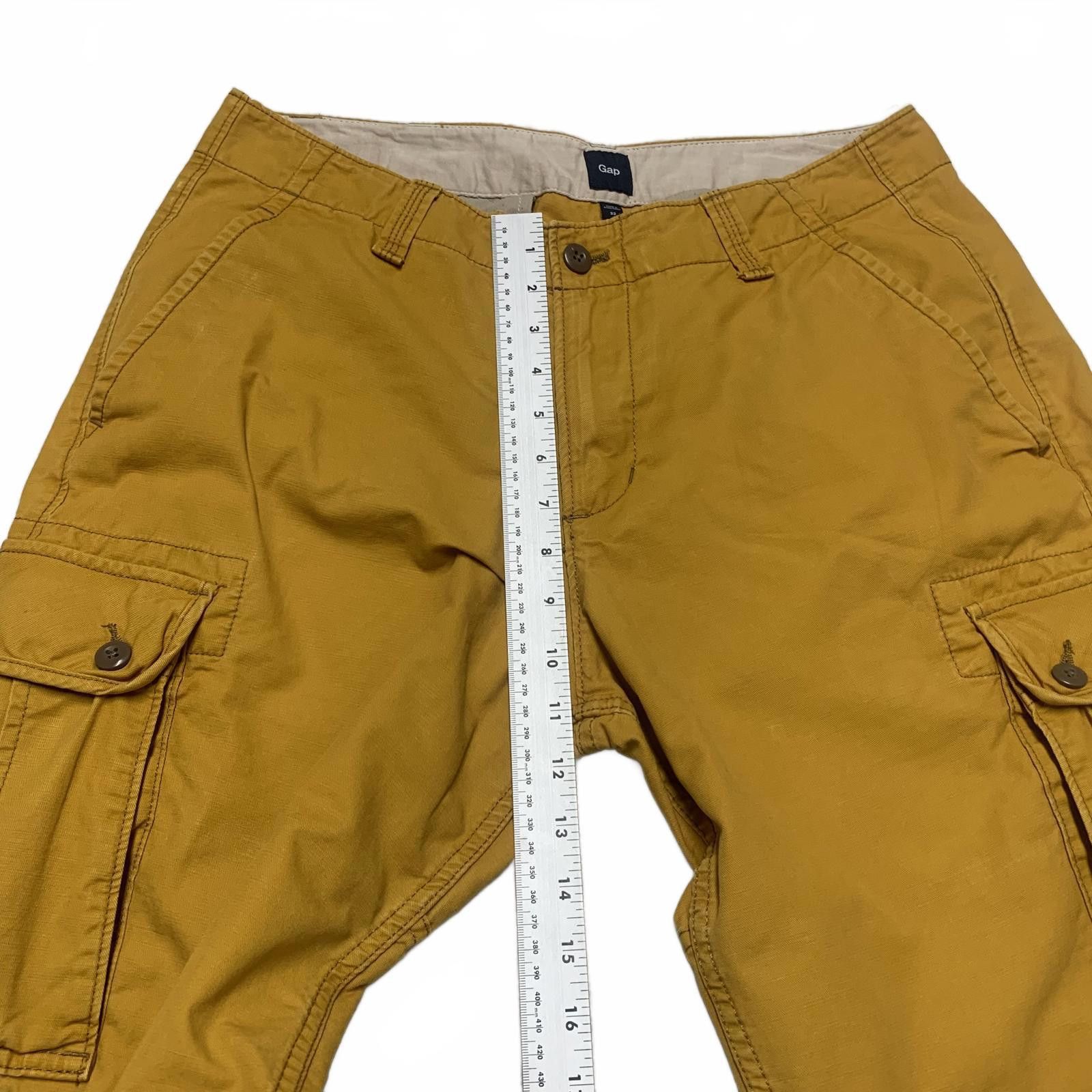 Gap Gap Men's Sz 32 Yellow Cargo Shorts Casual Comfort W33 Gold Size US 32 / EU 48 - 10 Thumbnail