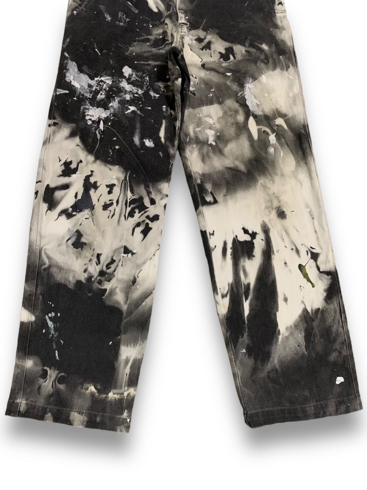 If Six Was Nine St.Paradiso Tie dye Acid Wash Style Splatter Loose Fit Jeans Size US 34 / EU 50 - 10 Thumbnail