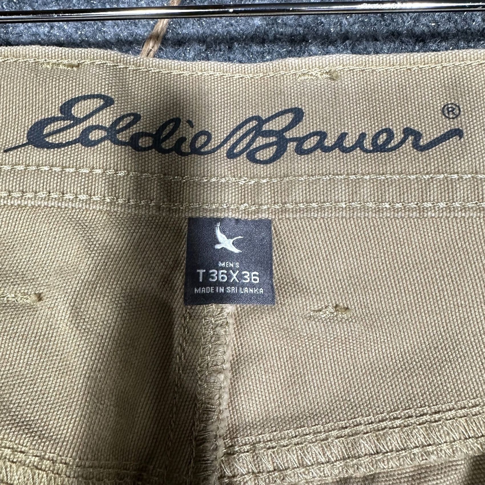 Eddie Bauer Eddie Bauer Pants Mens 36 Khaki Tan Cotton Pockets Zip Fly Chino Cargo Pocket Flat Front Classic Mens Pants Size US 36 / EU 52 - 5 Thumbnail