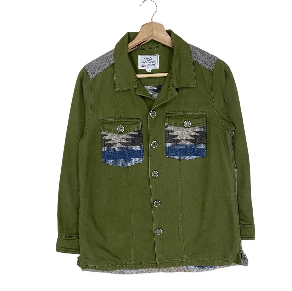 Native × Vintage VINTAGES NATIVE UTILITIES ARMY SHIRT Size US S / EU 44-46 / 1 - 2 Thumbnail