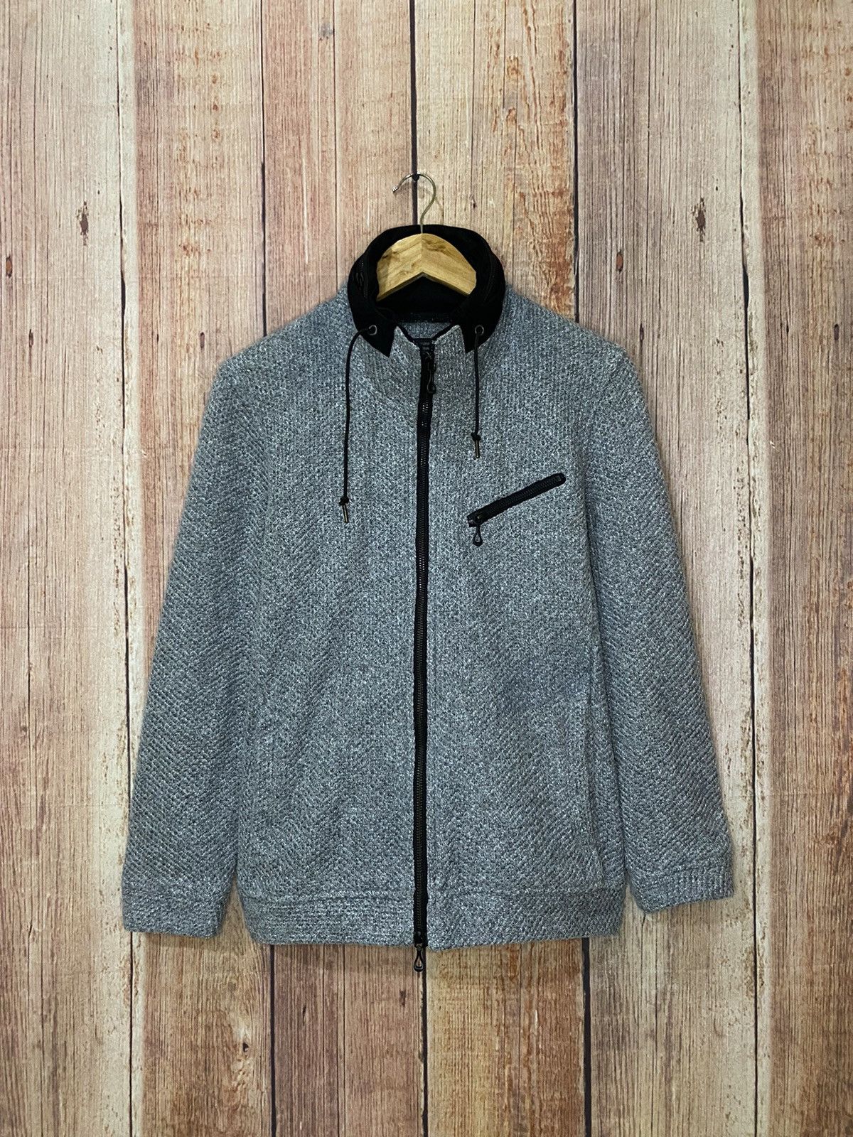 Nicole Club Nicole Club For Men Knitlook Fleece Jacket Size US L / EU 52-54 / 3 - 1 Thumbnail