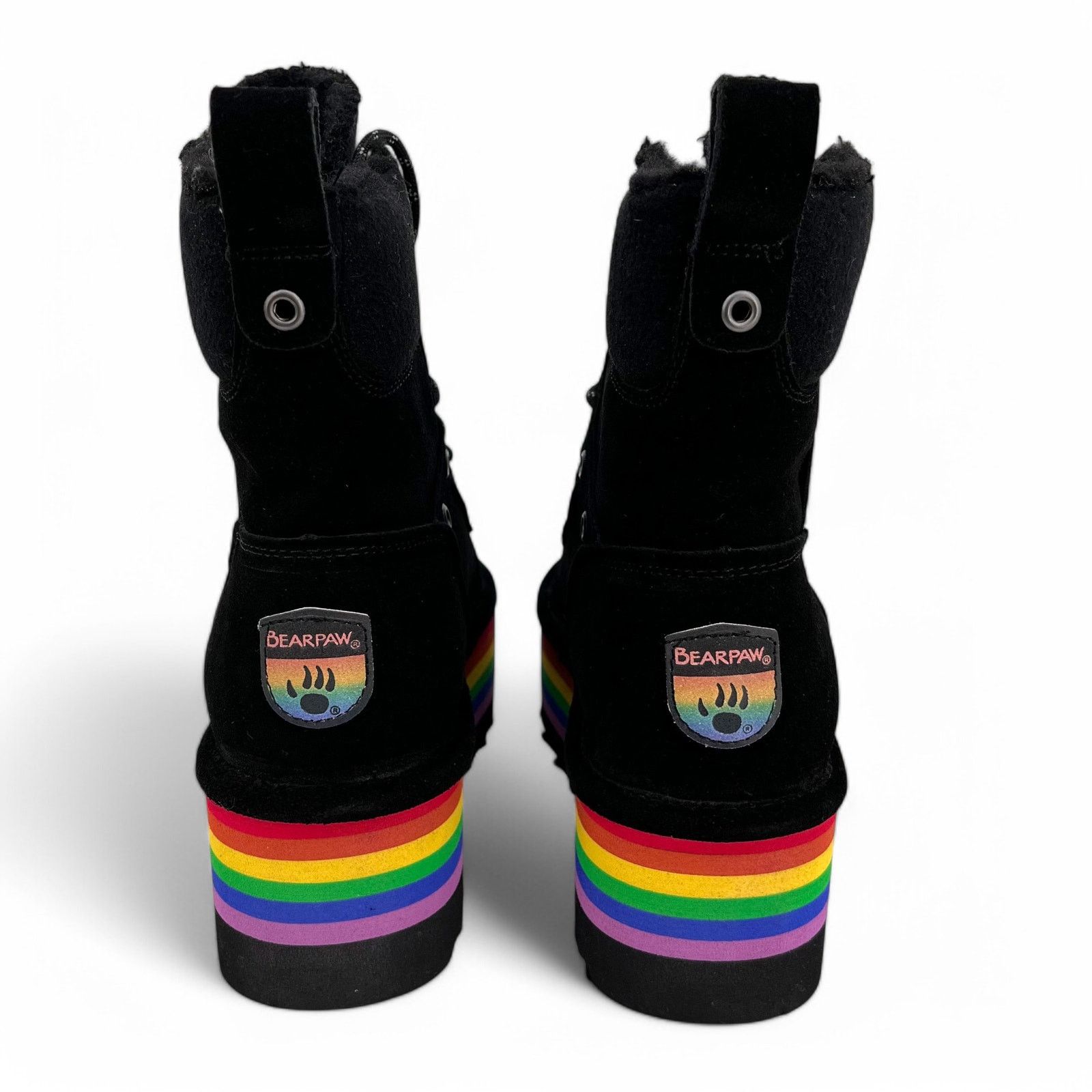 Other Bearpaw Retro Alicia Boots Black Rainbow Platform Womens 8 Size US 8 / IT 38 - 3 Thumbnail