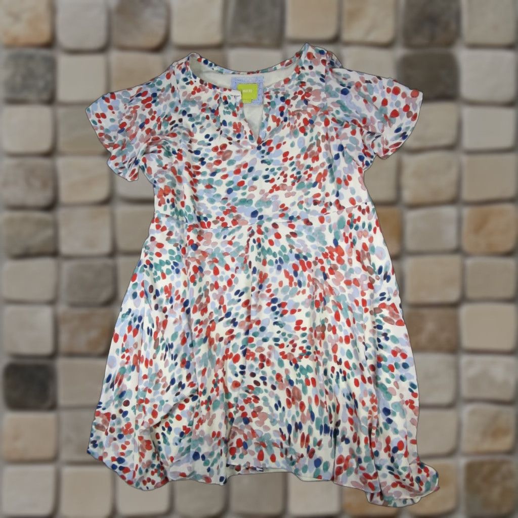 Vintage Maeve Dress Womens XS White Red Blue Blouson Size XS / US 0-2 / IT 36-38 - 1 Thumbnail