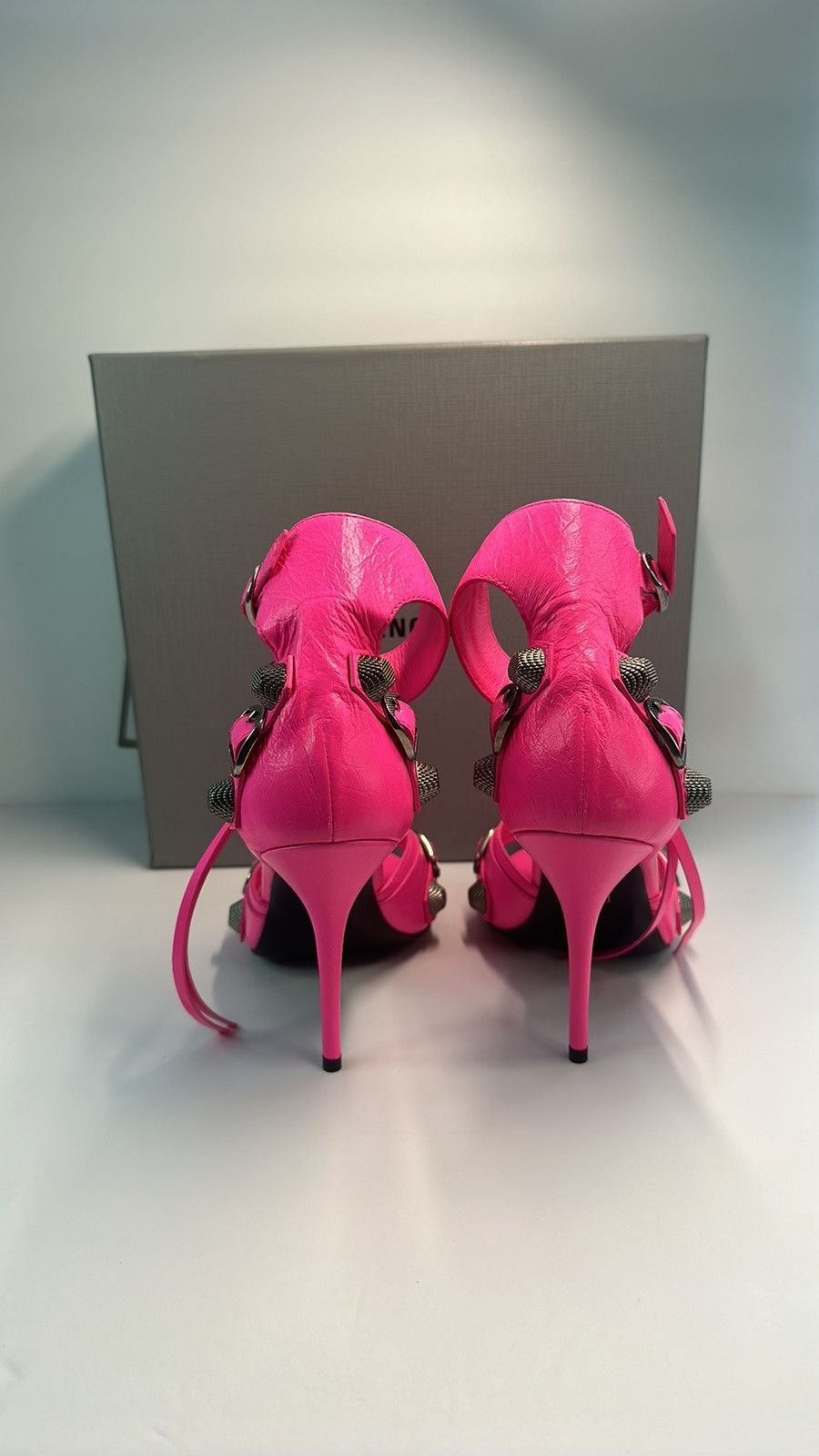 Balenciaga Balenciaga Cagole 110mm stiletto sandals Size US 9.5 / IT 39.5 - 12 Thumbnail