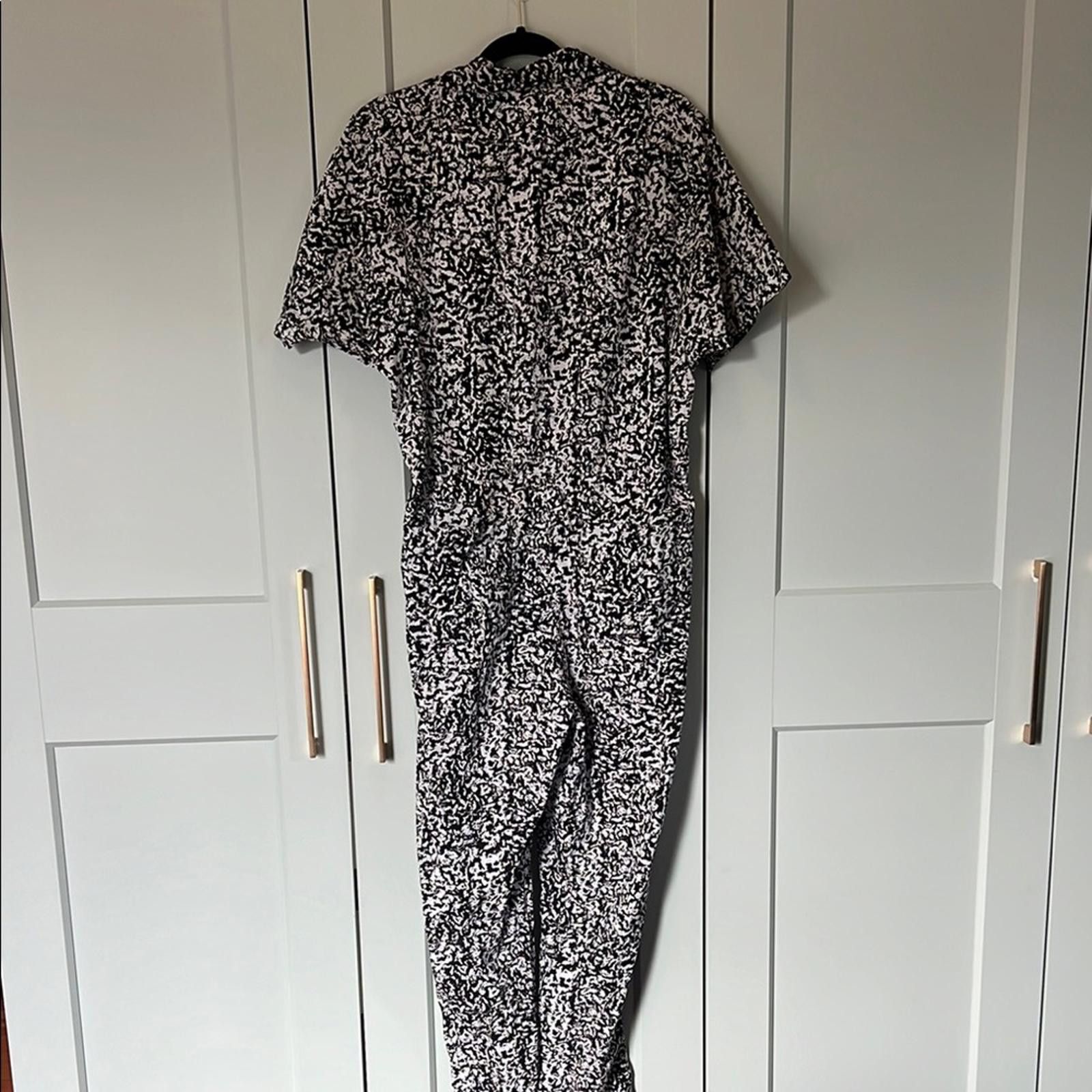 Pistol Lake Pistola Black and White Printed Jumpsuit Size 28" / US 6 / IT 42 - 7 Thumbnail