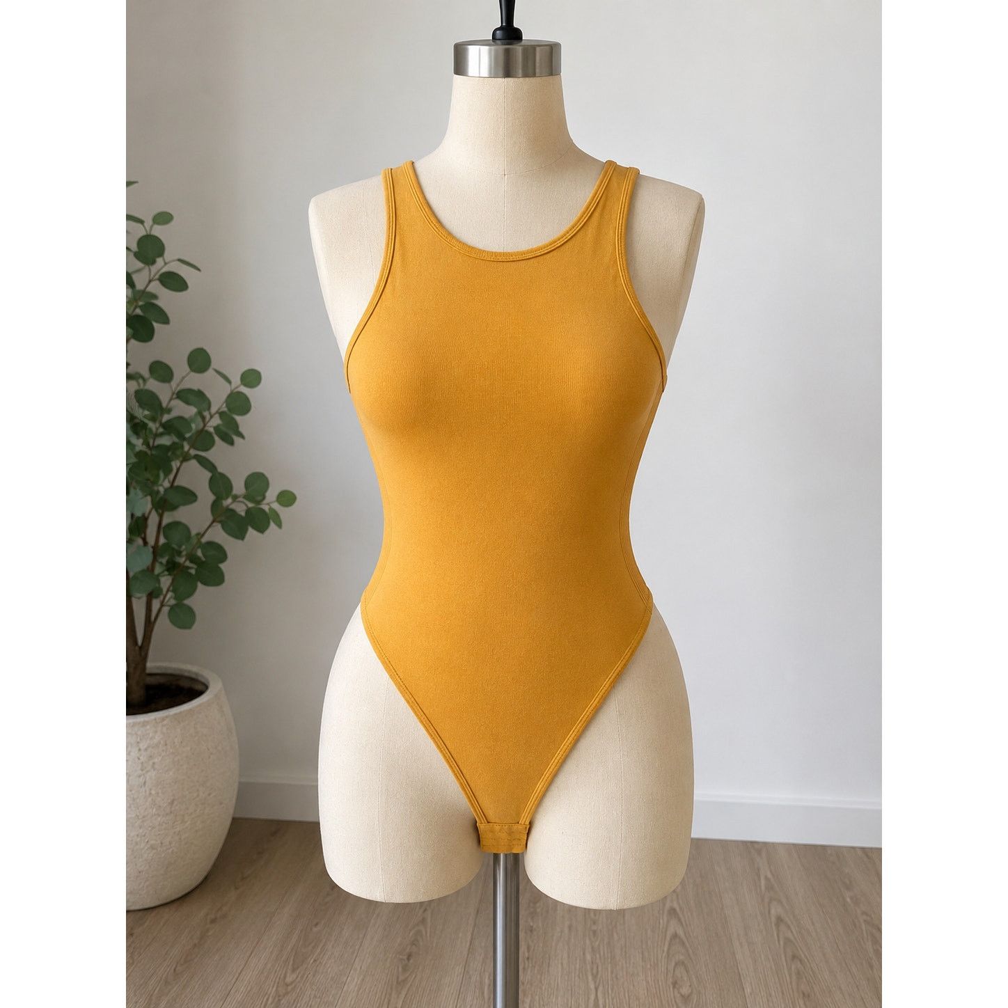 & Other Stories Mustard Yellow Sleeveless Bodysuit for Women Size S / US 4 / IT 40 - 1 Thumbnail