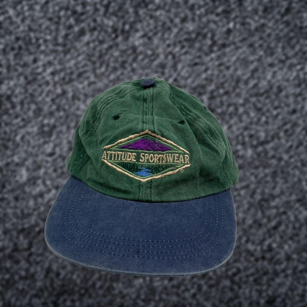Port Authority Port Authority Men's Green Blue Attitude Sportswear Adjustable Baseball Cap Size ONE SIZE - 1 Thumbnail