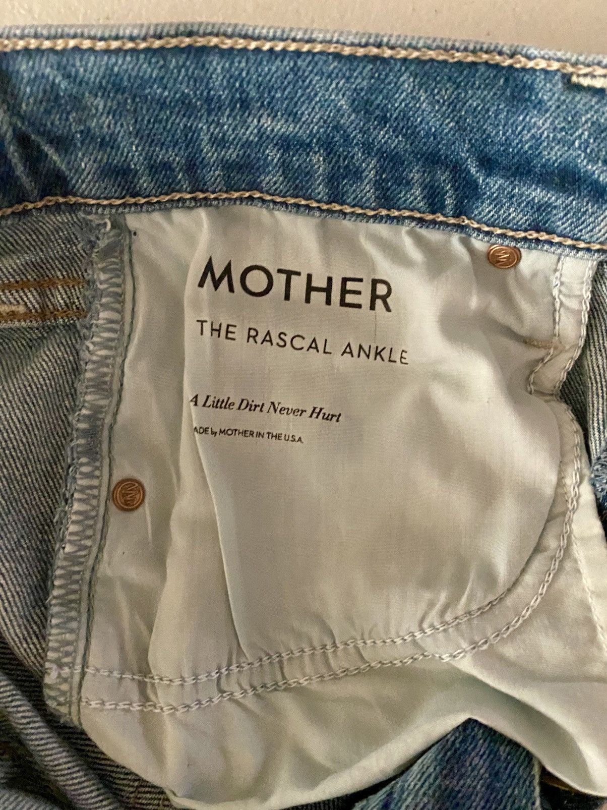 MOTHER Mother Superior The Rascal Ankle A little dirt never hurt 26 Size 26" / US 2 / IT 38 - 3 Thumbnail