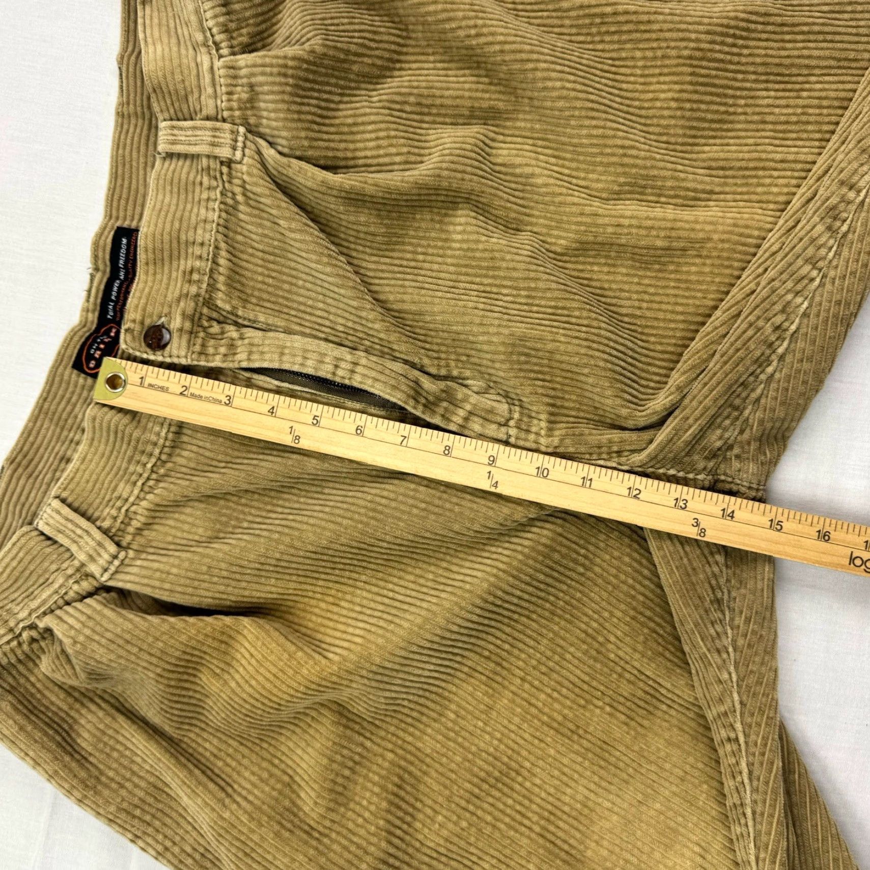 Vintage VINTAGE On The Brink Pants Khaki Corduroy 34x29 Adult Casual 90s Mens Relaxed Baggy 90s Size US 34 / EU 50 - 7 Thumbnail