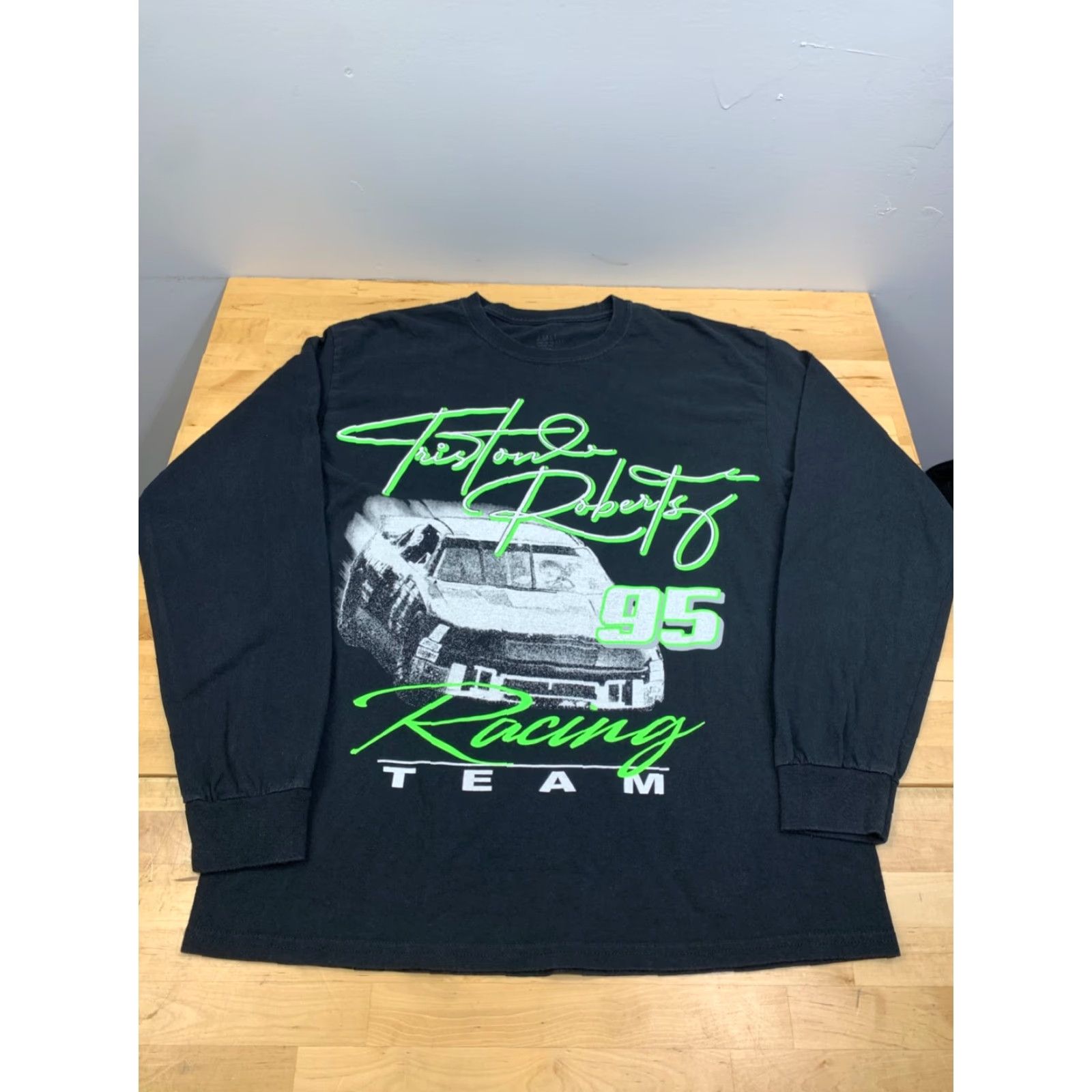 NASCAR J Galt Shirt One Size Black Nascar Racing Cars 95 Tristan Robers 12313 Mens T-Shirt Graphic Print Crew Neck Cotton Vintage: No Size US M / EU 48-50 / 2 - 3 Thumbnail