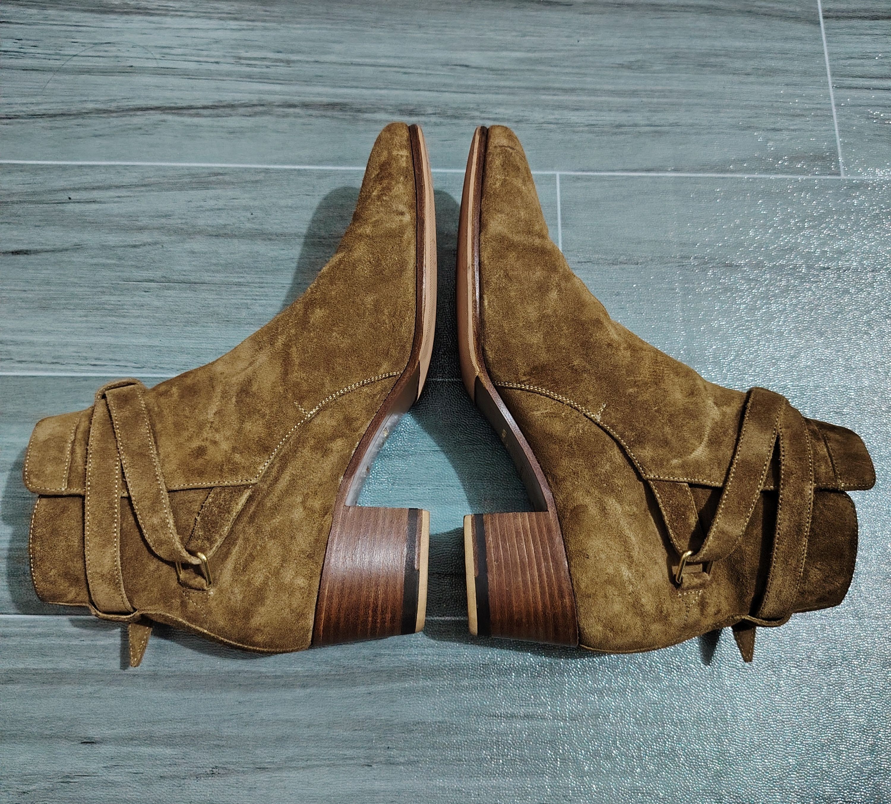 Saint Laurent Paris SAINT LAURENT PARIS - Suede Jodhpur Ankle Boots Size US 7 / IT 37 - 5 Thumbnail
