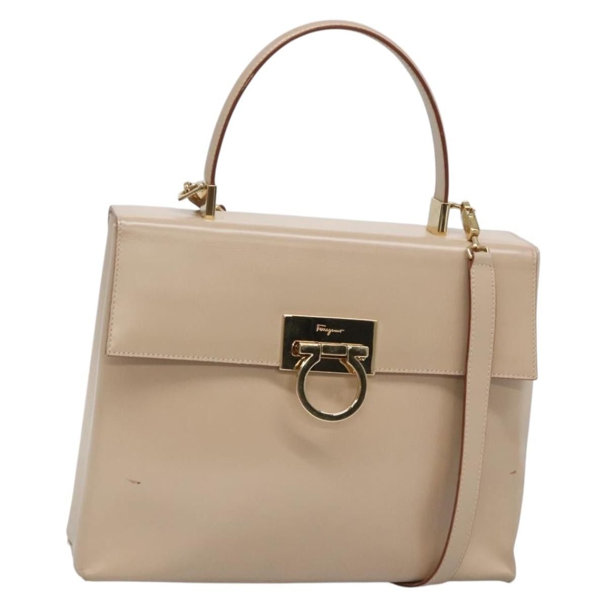 Salvatore Ferragamo Salvatore Ferragamo Gancini Convertible Top Handle Leather Size ONE SIZE - 1 Thumbnail