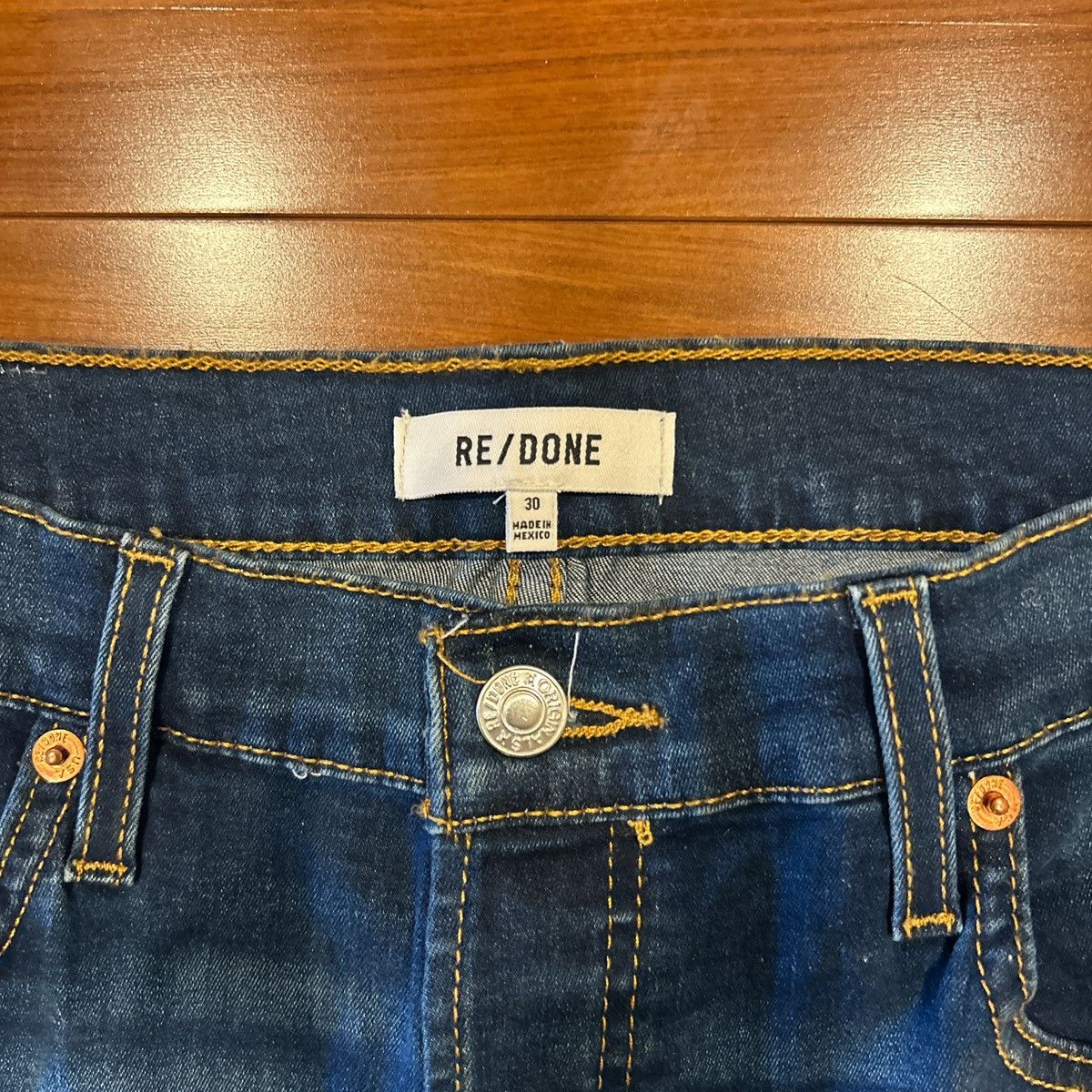 Other 30x27 ReDone 70’s Stovepipe Straight Leg Faded Jeans Size 30" / US 8 / IT 44 - 3 Thumbnail